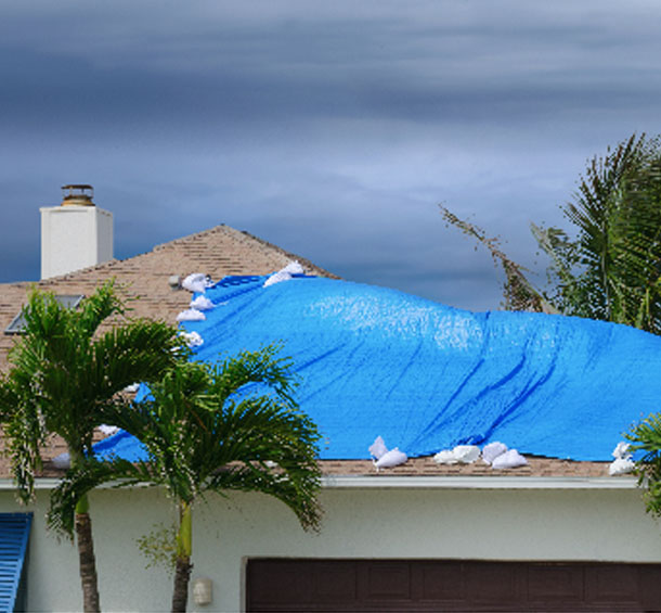 Hurricane damage